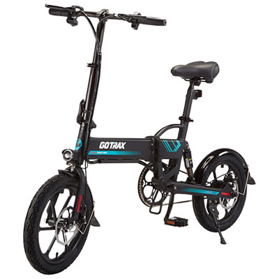 Image of GOTRAX EBE1/E01 350W Foldable Compact Electric City Bike with up to 45km Battery Range - Black