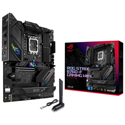 ASUS ROG Strix B760-F Gaming Wi-Fi 6E ATX DDR5 Motherboard 12/13th Gen Intel CPUs Awesome Retro Styled ROG Strix Motherboard