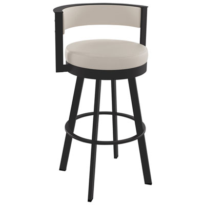 Tabouret De Bar Contemporain À Hauteur De Comptoir Browser - Crème/brun