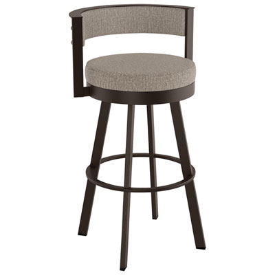 Browser Contemporary Counter Height Barstool - Beige Brown Woven/Brown