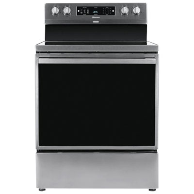 Image of Hisense 30   5.8 Cu. Ft. Freestanding Electric Air Fry Range (HBE3501CPS) - Stainless Steel