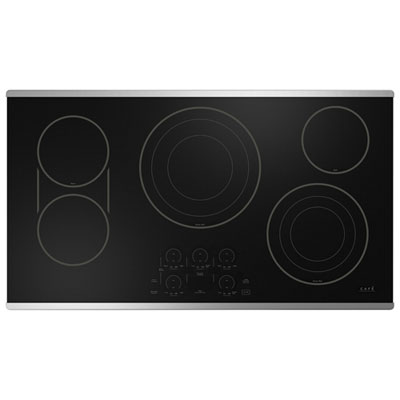 Image of Cafe 36   5-Element Electric Cooktop (CEP90362TSS) - Stainless Steel