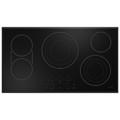Cafe 36" 5-Element Electric Cooktop (CEP90361TBB) - Black
