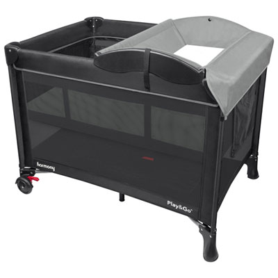 Harmony Play & Go Complete LT Play Yard - Black/Grey