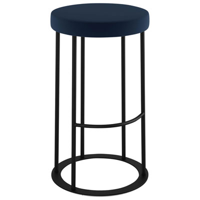 Iris Traditional Counter Height Barstool - Blue/Black