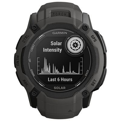 Image of Garmin Instinct 2X Solar 53mm GPS Watch with Heart Rate Monitor - Graphite