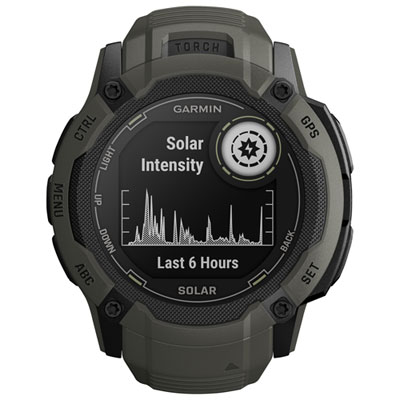 Image of Garmin Instinct 2X Solar 53mm GPS Watch with Heart Rate Monitor - Moss