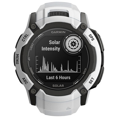 Garmin Instinct 2X Solar 53mm Bluetooth Mutlisport Smartwatch - Whitestone