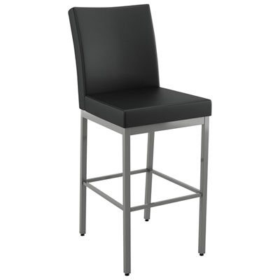 Image of Perry Traditional Counter Height Barstool - Black/Grey