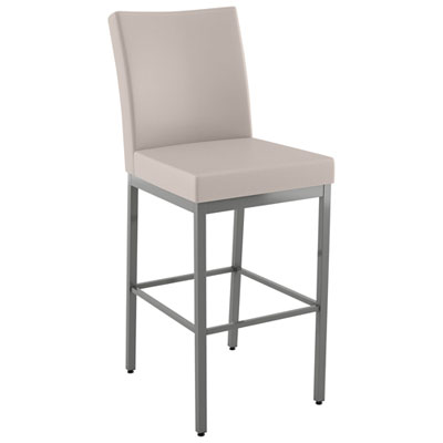 Image of Perry Traditional Counter Height Barstool - Cream/Grey