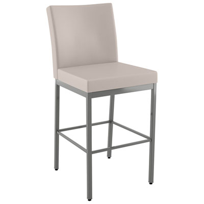 Image of Perry Plus Traditional Bar Height Barstool - Cream/Grey