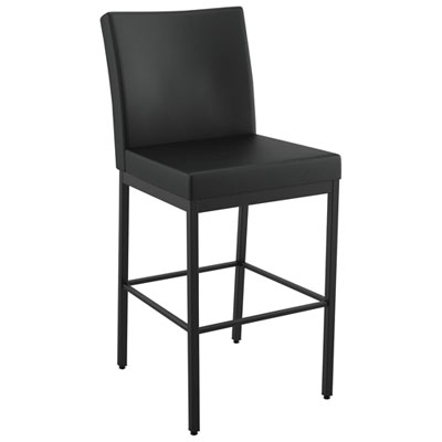Image of Perry Plus Traditional Counter Height Barstool - Black/Black