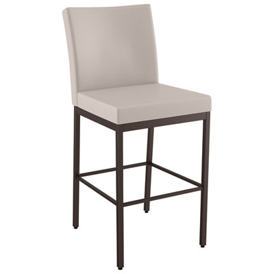 Image of Perry Plus Traditional Bar Height Barstool - Cream/Brown