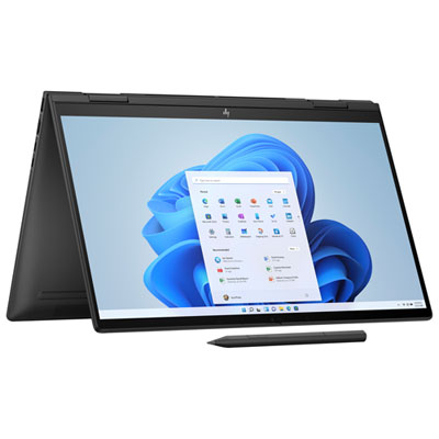"HP ENVY x360 15"" OLED Touchscreen 2-in-1 Laptop - AMD Ryzen 7 7730U - 16GB LPDDR4x - 1TB SSD - Windows 11 Home - Black"
