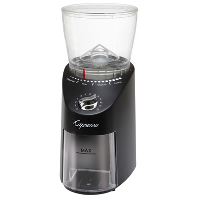 Capresso Infinity Conical Burr Grinder - Black/Stainless Steel