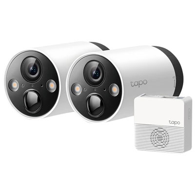 TP-Link Tapo Wire-Free Outdoor Security System with 2 2K QHD Cameras - White Good security camera but understand the limitation