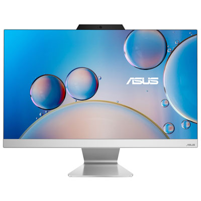 Image of ASUS A3402 23.8   All-in-One PC - White (Intel Pentium Gold 8505/512GB SSD/8GB RAM/Windows 11)