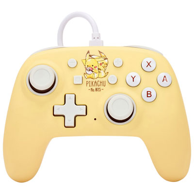Image of PowerA Nano Pikachu Friends Wired Controller for Nintendo Switch - Yellow