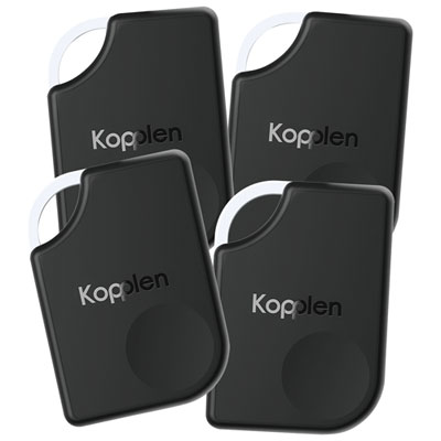 Image of Kopplen OmniTag Essential Locator Item Tracker with Apple FindMy - 4 Pack - Black