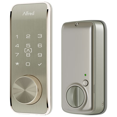 Image of Alfred DB2S Bluetooth Smart Lock with Key - Satin Nickel