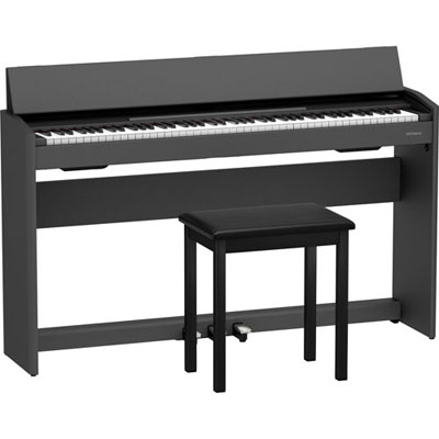 Open Box - Roland F107 88-Key Weighted Hammer Action Digital Piano with Stand, Bench & 3 Pedals