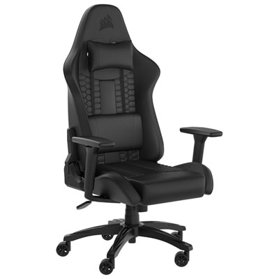 Corsair TC100 RELAXED Ergonomic Leatherette Gaming Chair (2023) - Black - Only at Best Buy BEST CHAIR EVER!