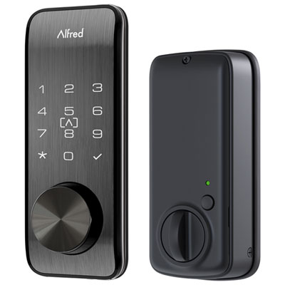 Image of Alfred DB2S Bluetooth Smart Lock with Key - Black