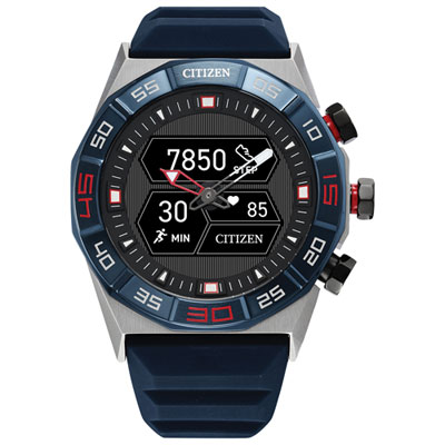 Citizen CZ Smart Hybrid Extreme 44mm GPS Smartwatch with Heart Rate Monitor- Medium / Large - Blue Not Your Grandpa’s Watch! It’s for everyone!