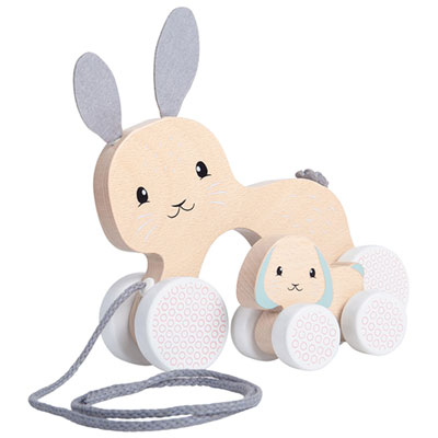 Image of Bigjigs Toys Bunny & Baby Pull Along Toy