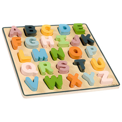 Image of Bigjigs Wooden Uppercase Alphabet Puzzle