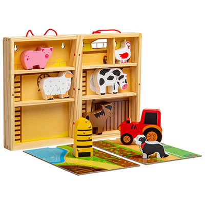 Image of Bigjigs Toys Farm Animal Play Box