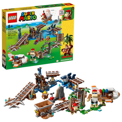Image of LEGO Super Mario: Diddy Kong's Mine Cart Ride - 1157 Pieces (71425)