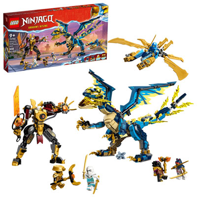 Image of LEGO Ninjago: Dragons Rising - Elemental Dragon vs. The Empress Mech - 1038 Pieces (71796)