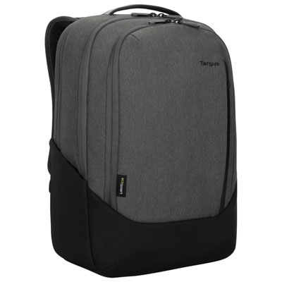 Targus Cypress EcoSmart 16" Laptop Backpack with Find My Locator - Grey There is padded straps to make it very comfortable to carry as well as a luggage strap, if you needed/ wanted to take it on a flight with you