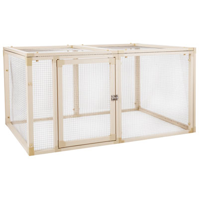 Image of New Age Pet Fontana Chicken Pen - Maple