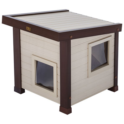 New Age Pet Outdoor Cat House - Maple