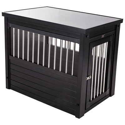 Image of New Age Pet InnPlace Pet Crate & End Table - Small - Espresso