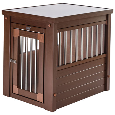 Image of New Age Pet InnPlace Pet Crate & End Table - Medium - Russet