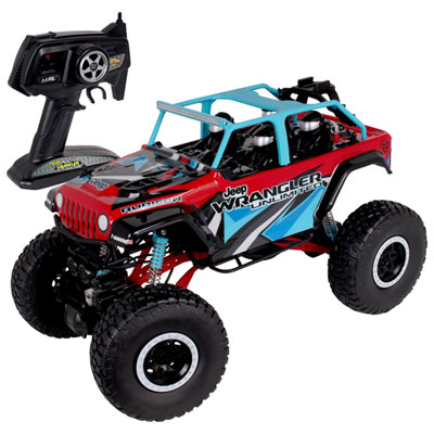Image of NKOK X-Treme RC Jeep Wrangler 1/10 Scale (80934) - Red/Blue