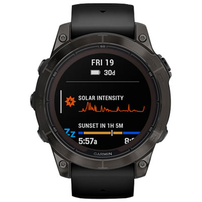 Garmin fenix 7 Pro Sapphire Solar 47mm GPS Watch with Heart Rate Monitor - Carbon Grey/Black This thing is not an Apple Watch