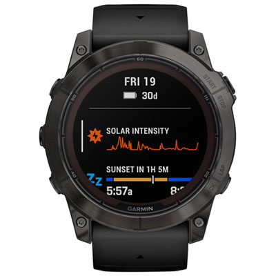 Garmin fēnix 7X Pro Sapphire Solar 51mm Bluetooth Multisport Smartwatch - Carbon Grey/Black Best fitness smartwatch I've owned