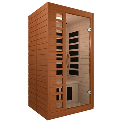 Image of Westinghouse WES43-1600 1-Person Infrared Sauna - Cedar Tint - Indoor Only
