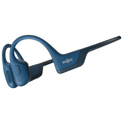 Shokz OpenRun Pro Bone Conduction Open-Ear Bluetooth Headphones - Steel Blue One of the best bone conduction earphones!