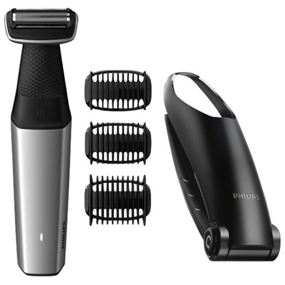 Image of Philips Bodygroom Plus Series 5000 Wet & Dry Foil Shaver (BG5020/15) with Accessory Kit - Black