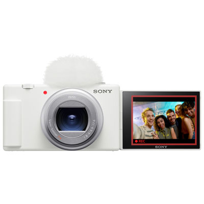 Sony ZV-1 II Content Creator Vlogger Camera with 18-50mm Lens - White Good camera for starters