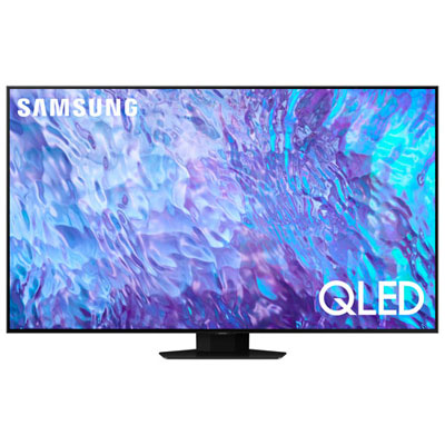 "Open Box - Samsung 75"" 4K UHD HDR QLED 120Hz Dolby Atmos Tizen Smart TV (QN75Q80CAFXZC) - 2023 - Titan Black - Great for Streaming & Gaming"