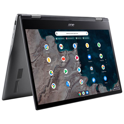 Image of Acer 13.3   Touchscreen Chromebook - Silver (Qualcomm SC7180/64GB SSD/4GB RAM/Chrome OS) - English