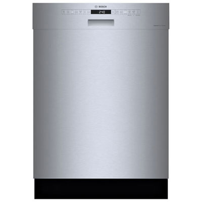 Open Box - Bosch 24" 46dB Built-In Dishwasher w/ Stainless Steel Tub & Third Rack (SHE53B75UC) - Stainless Steel - Perfect Condition