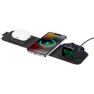 Mophie 3-in-1 15W Wireless Travel Charger with MagSafe | Best Buy 