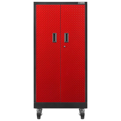 Image of Gladiator Heavy Duty Welded Steel Cabinet (GATL302DKR) - Red Tread